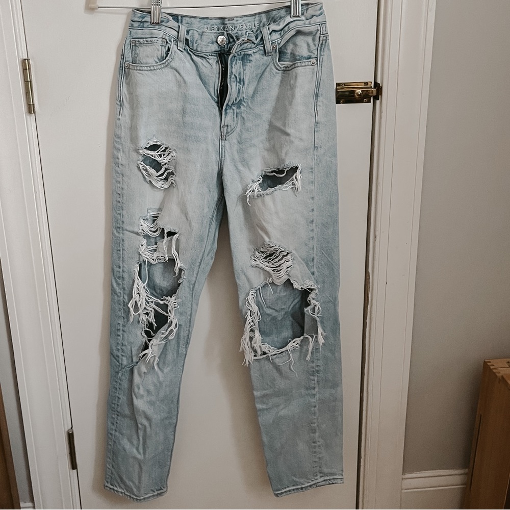 High waisted mom jeans